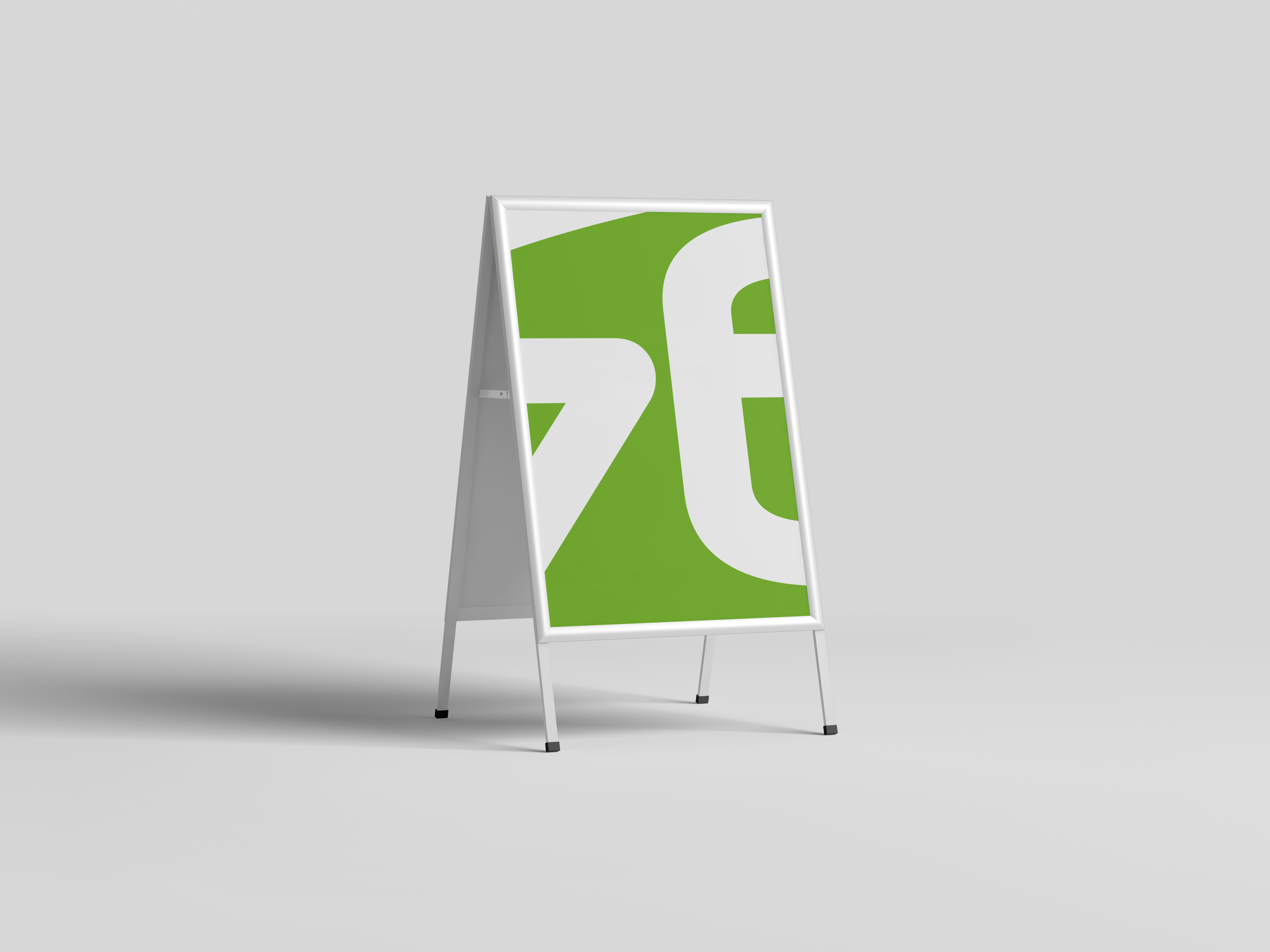 Kundenstopper A1 inkl. Plakat und Sichtmappe